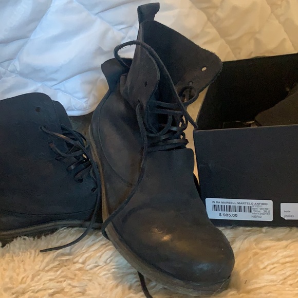 Marsèll hand made leather boots. Made in Italy. - Picture 7 of 8